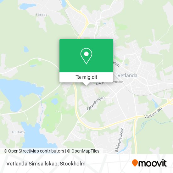 Vetlanda Simsällskap karta