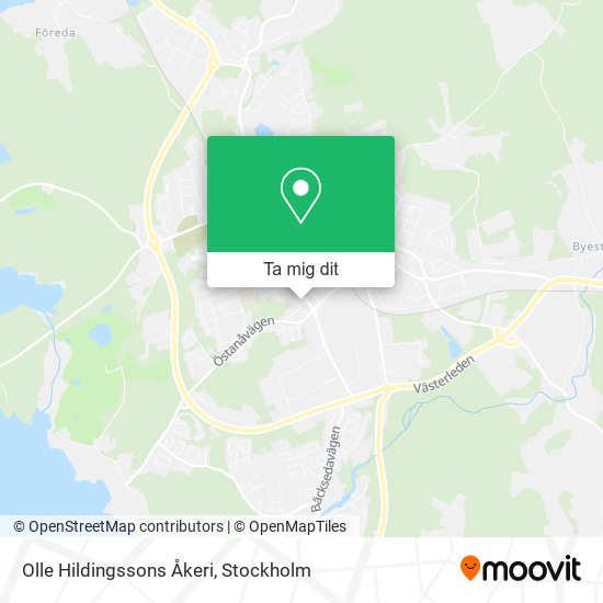 Olle Hildingssons Åkeri karta