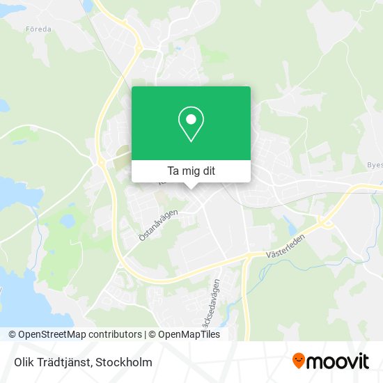 Olik Trädtjänst karta