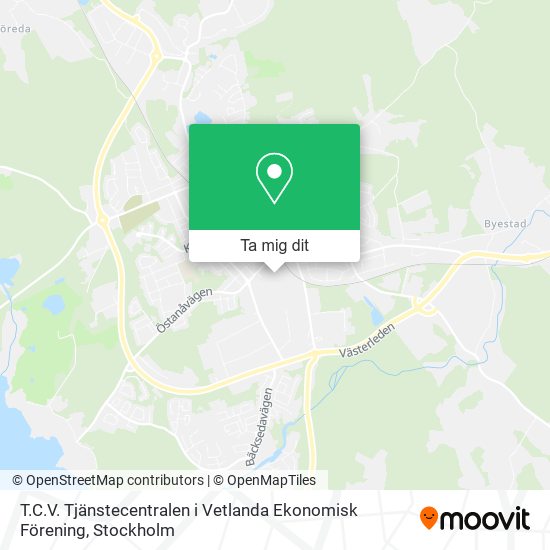 T.C.V. Tjänstecentralen i Vetlanda Ekonomisk Förening karta