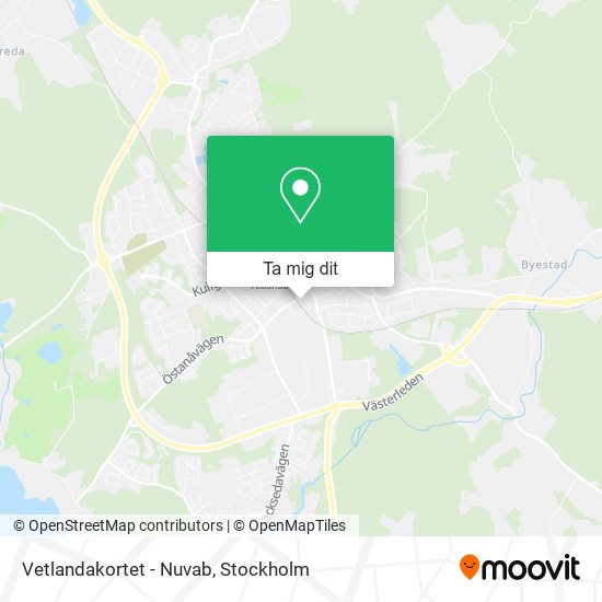 Vetlandakortet - Nuvab karta