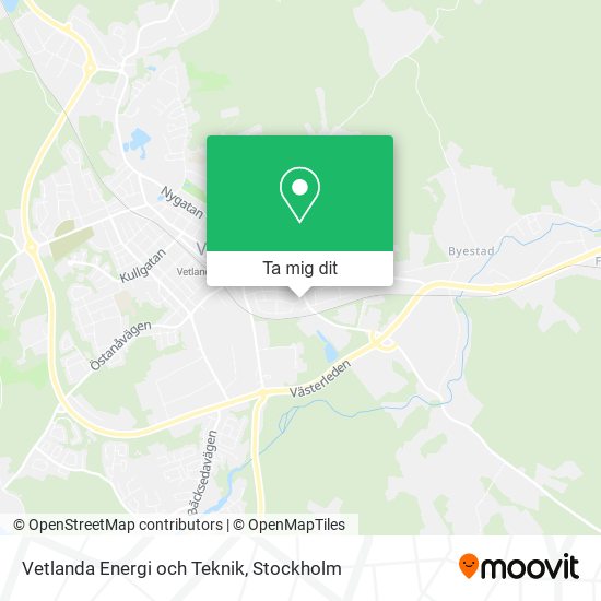 Vetlanda Energi och Teknik karta