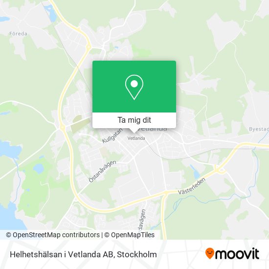 Helhetshälsan i Vetlanda AB karta