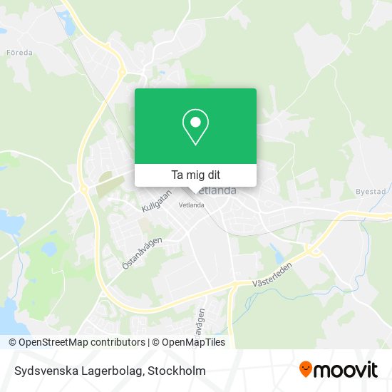 Sydsvenska Lagerbolag karta