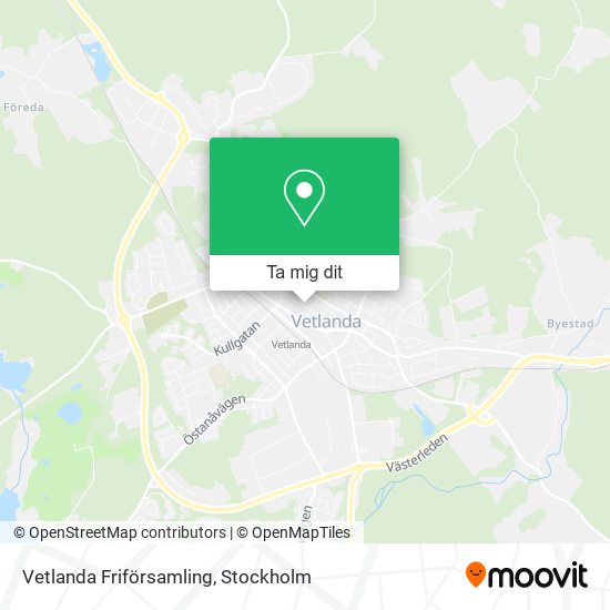 Vetlanda Friförsamling karta