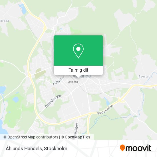 Åhlunds Handels karta