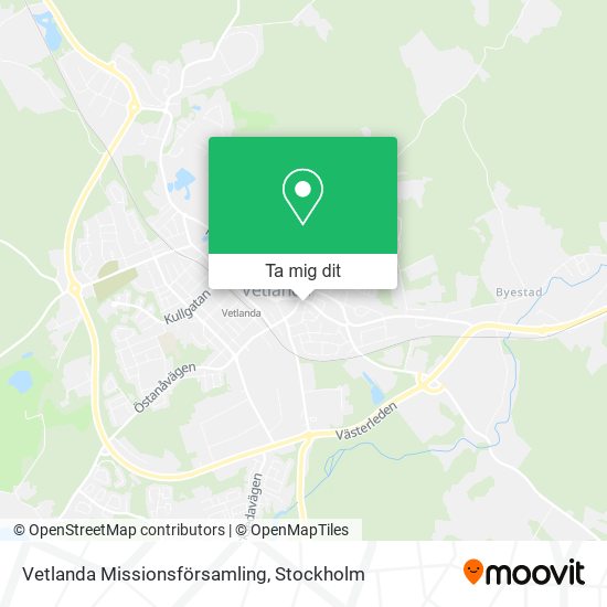 Vetlanda Missionsförsamling karta