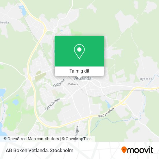 AB Boken Vetlanda karta
