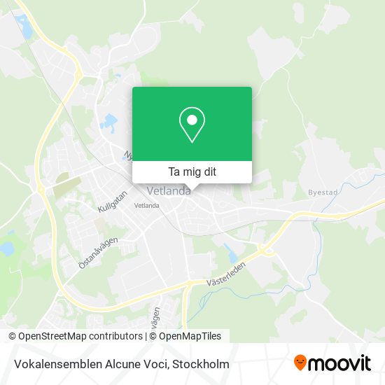 Vokalensemblen Alcune Voci karta