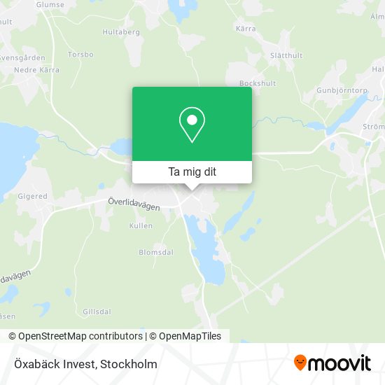Öxabäck Invest karta