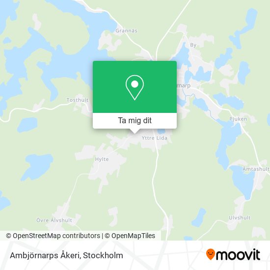 Ambjörnarps Åkeri karta