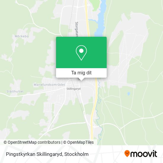 Pingstkyrkan Skillingaryd karta