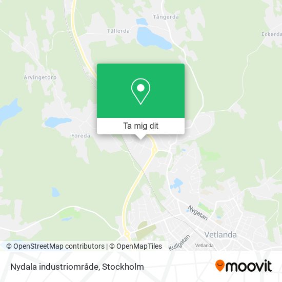 Nydala industriområde karta