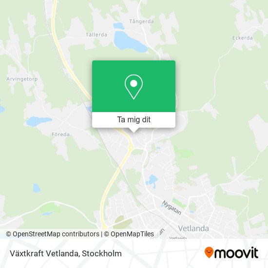 Växtkraft Vetlanda karta