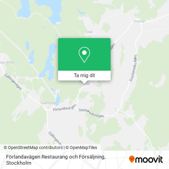 Förlandavägen Restaurang och Försäljning karta