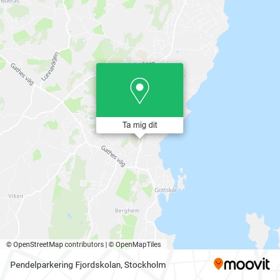 Pendelparkering Fjordskolan karta