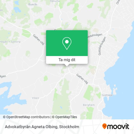 Advokatbyrån Agneta Olbing karta