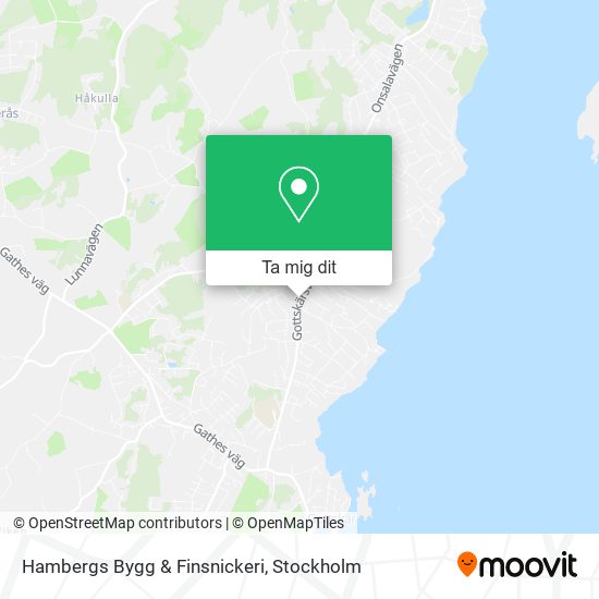 Hambergs Bygg & Finsnickeri karta