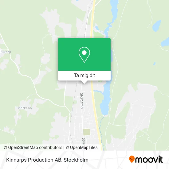 Kinnarps Production AB karta