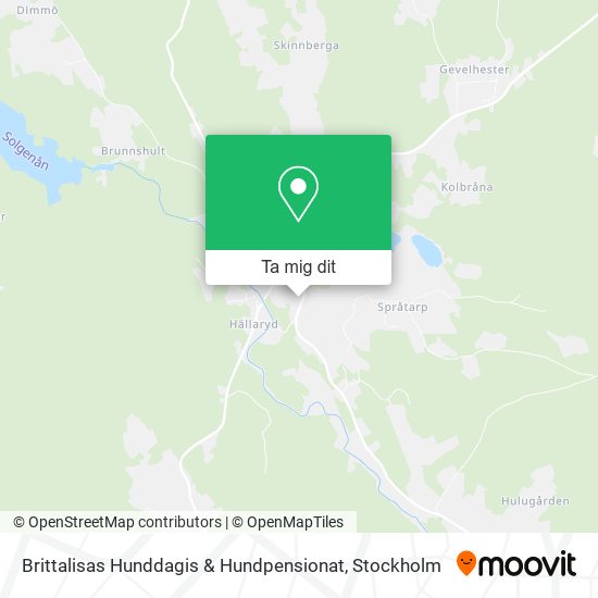 Brittalisas Hunddagis & Hundpensionat karta