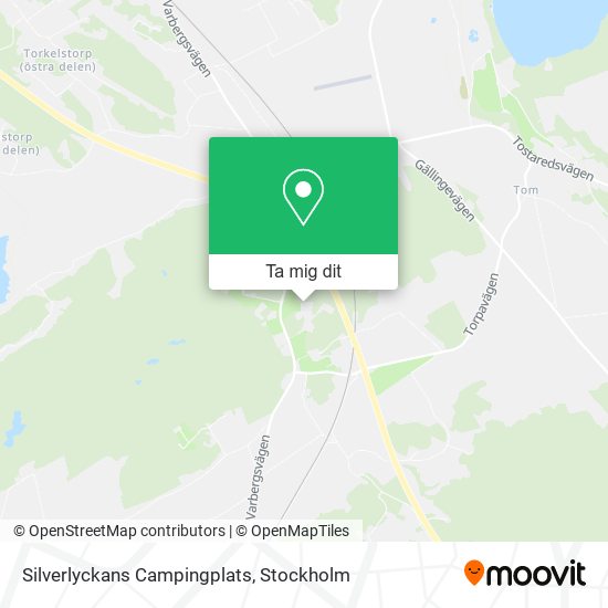 Silverlyckans Campingplats karta