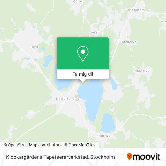 Klockargårdens Tapetserarverkstad karta