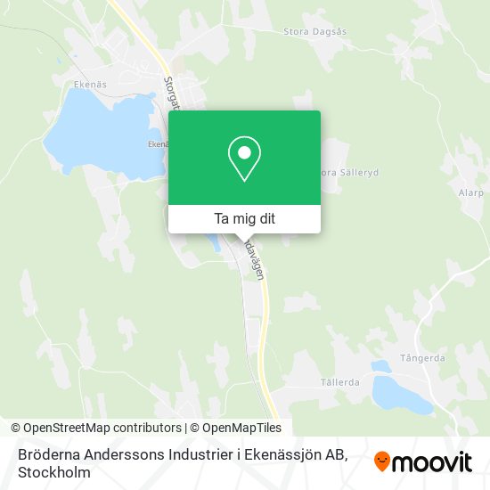 Bröderna Anderssons Industrier i Ekenässjön AB karta