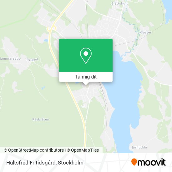 Hultsfred Fritidsgård karta