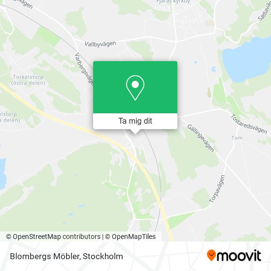 Blombergs Möbler karta