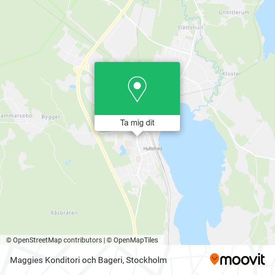 Maggies Konditori och Bageri karta