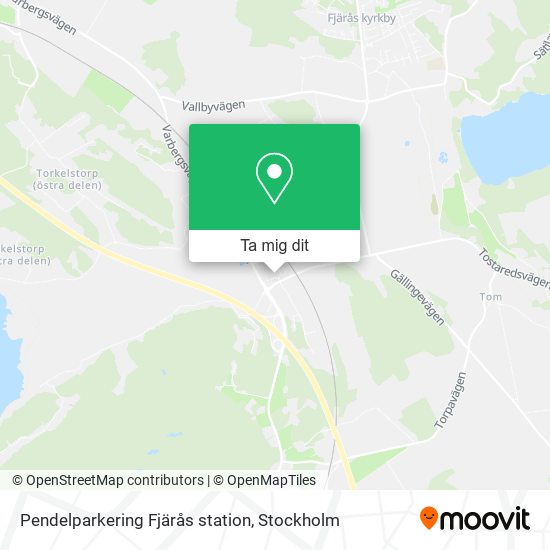 Pendelparkering Fjärås station karta