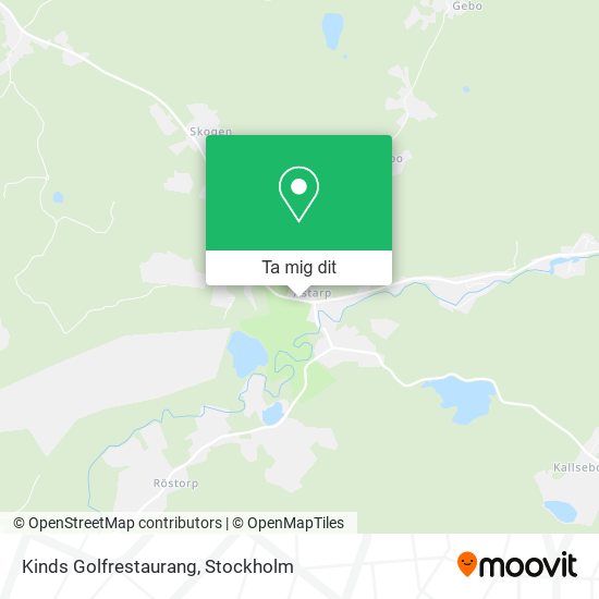 Kinds Golfrestaurang karta