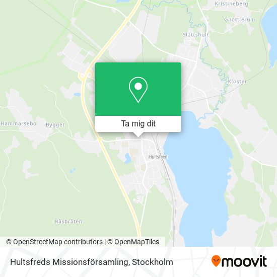 Hultsfreds Missionsförsamling karta