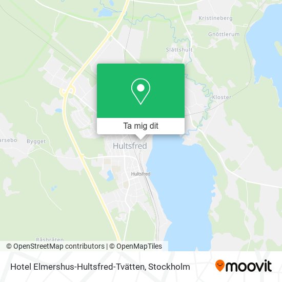 Hotel Elmershus-Hultsfred-Tvätten karta