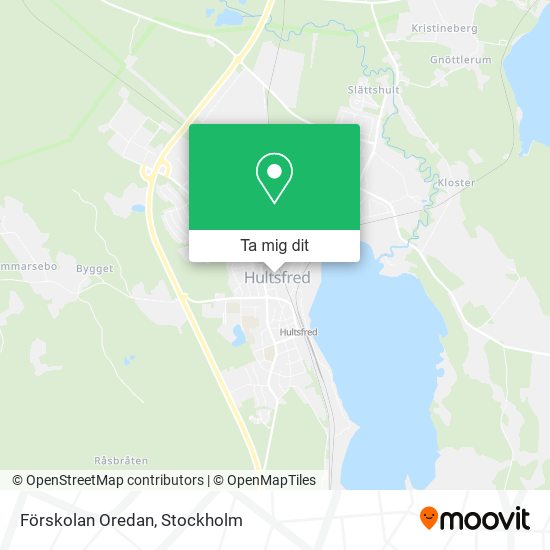Förskolan Oredan karta