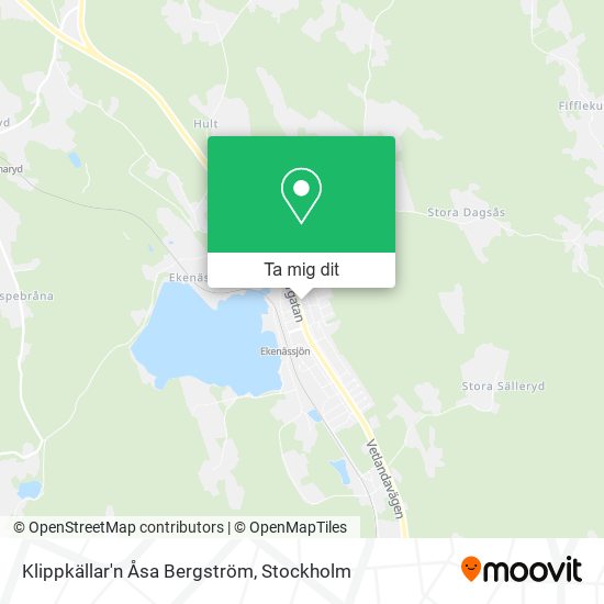 Klippkällar'n Åsa Bergström karta