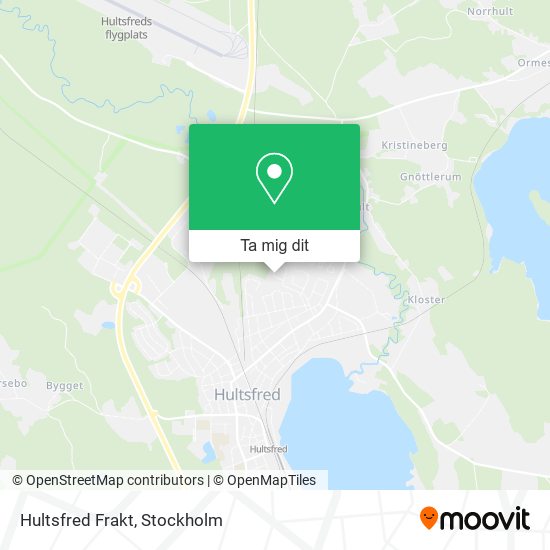 Hultsfred Frakt karta