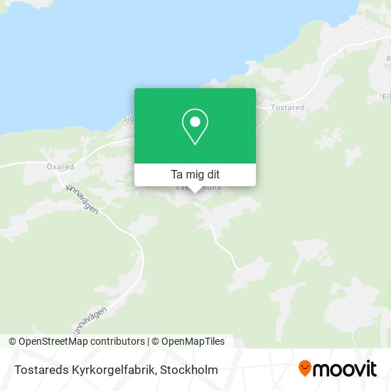 Tostareds Kyrkorgelfabrik karta