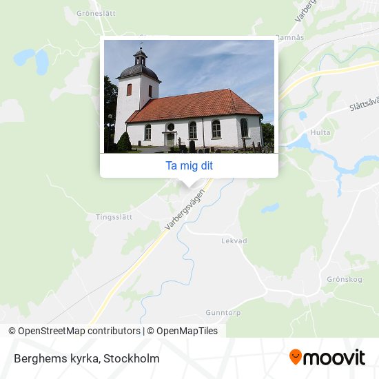 Berghems kyrka karta