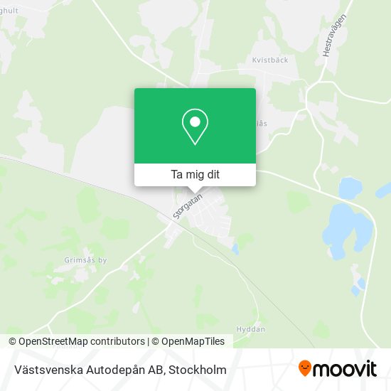Västsvenska Autodepån AB karta
