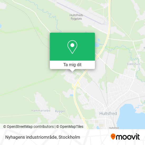 Nyhagens industriområde karta