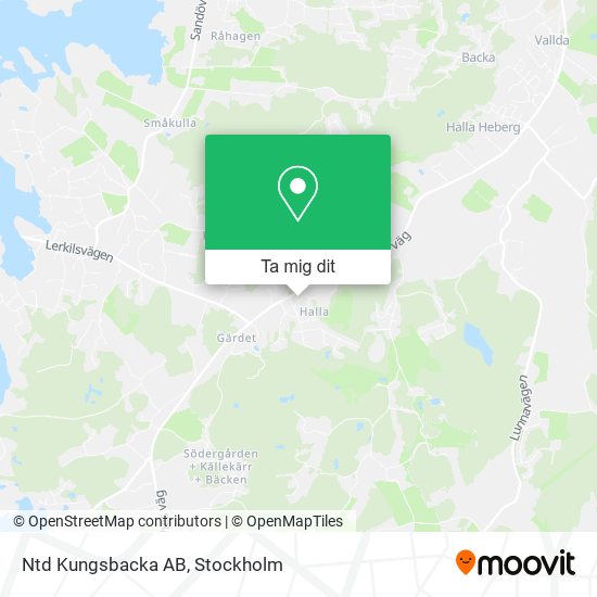 Ntd Kungsbacka AB karta