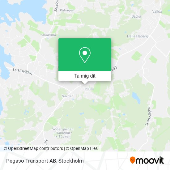 Pegaso Transport AB karta