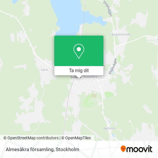 Almesåkra församling karta