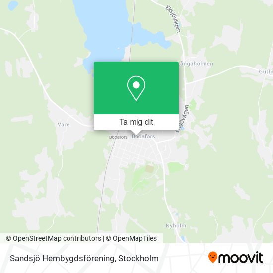 Sandsjö Hembygdsförening karta