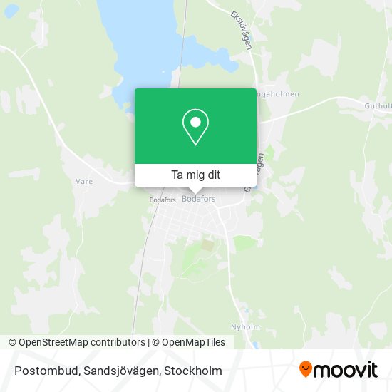 Postombud, Sandsjövägen karta