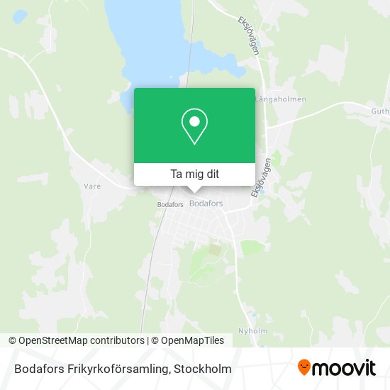 Bodafors Frikyrkoförsamling karta