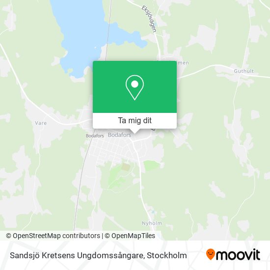 Sandsjö Kretsens Ungdomssångare karta