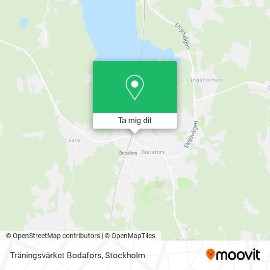 Träningsvärket Bodafors karta