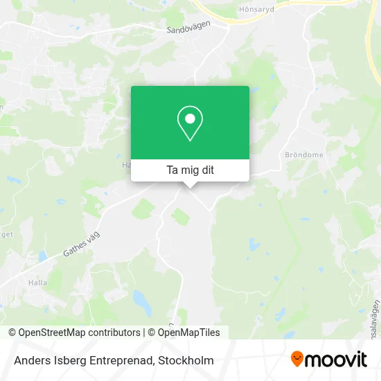 Anders Isberg Entreprenad karta